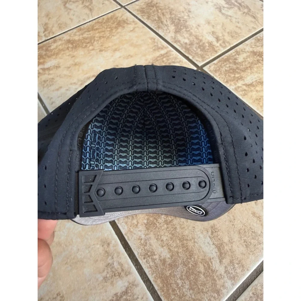 Melin Odysea Hydro Black Performance Snapback Hat Classic Size Water Resistant